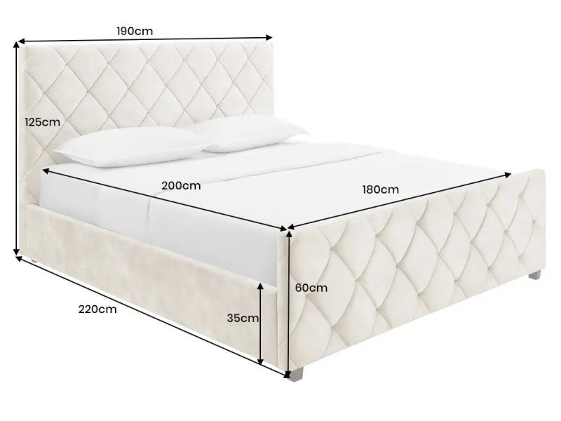 Lit adulte en bois massif |Lit moderne de 140x200 cm en pin massif ...