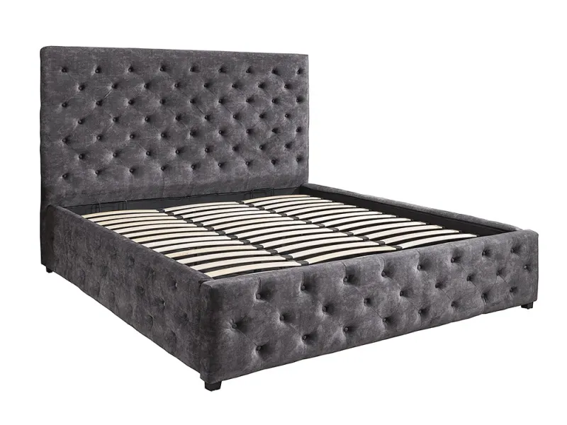 Lit adulte en bois massif |Lit moderne de 140x200 cm en pin massif ...