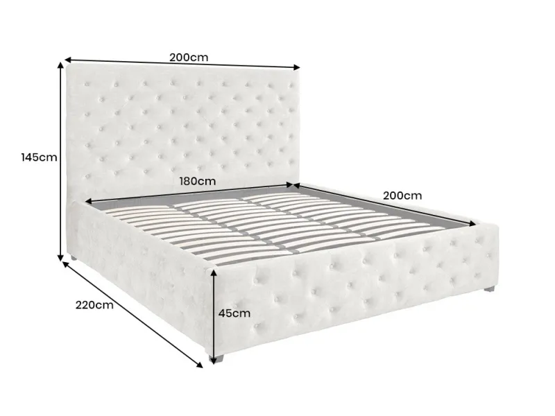 Lit adulte en bois massif |Lit moderne de 140x200 cm en pin massif ...