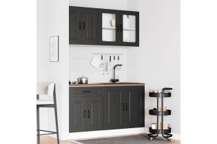 Ensemble d'armoires de cuisine 4 pcs Camille bois d'ingénierie 2