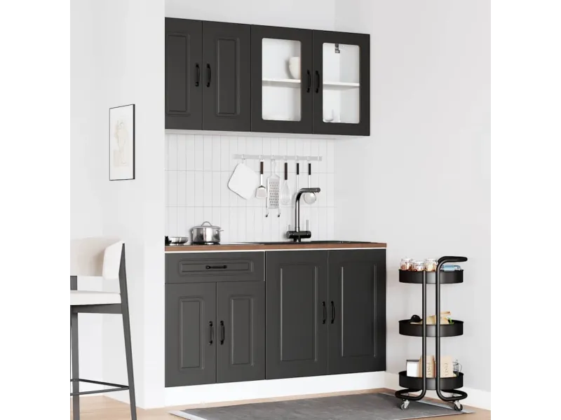 Ensemble d'armoires de cuisine 4 pcs Camille bois d'ingénierie