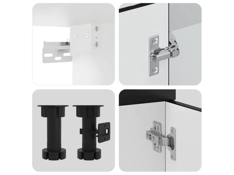 Ensemble d'armoires de cuisine 4 pcs Camille bois d'ingénierie