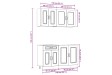 Ensemble d'armoires de cuisine 4 pcs Camille bois d'ingénierie