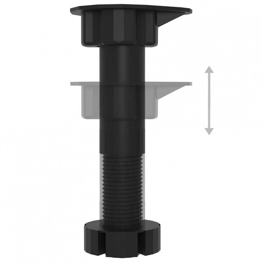 Ensemble de meubles de cuisine 4 pcs Noir Aggloméré