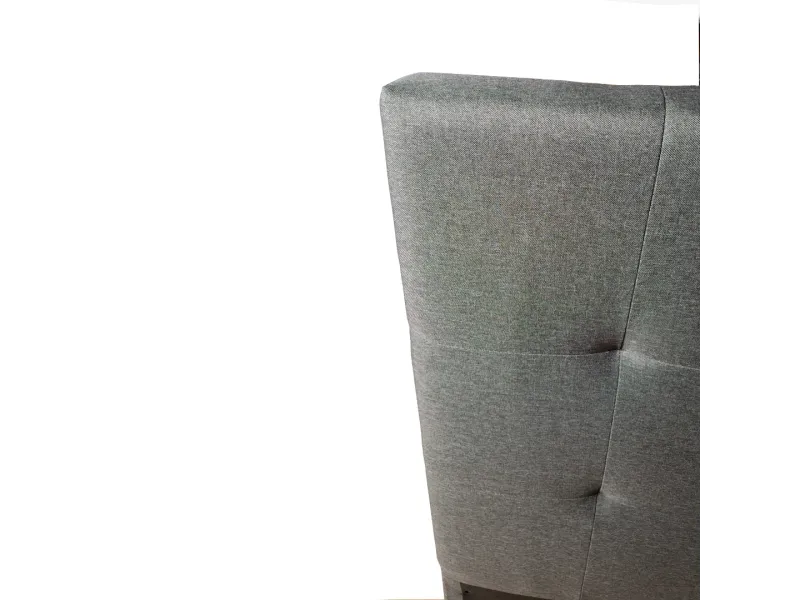 Lit coffre moderne de 90 x 200 cm en tissu coloris beige