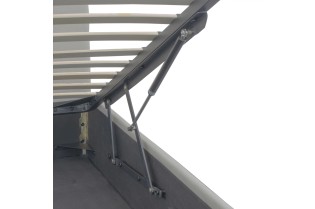 Lit coffre moderne de 90 x 200 cm en simili cuir coloris noir 2