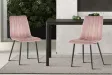 Lot de 4 chaises de Salle à Manger Willis en Velours Rose – Douceur, Style & Confort