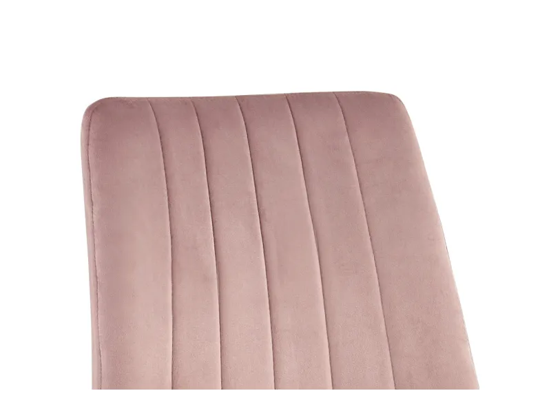 Lot de 4 chaises de Salle à Manger Willis en Velours Rose – Douceur, Style & Confort