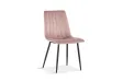 Lot de 4 chaises de Salle à Manger Willis en Velours Rose – Douceur, Style & Confort