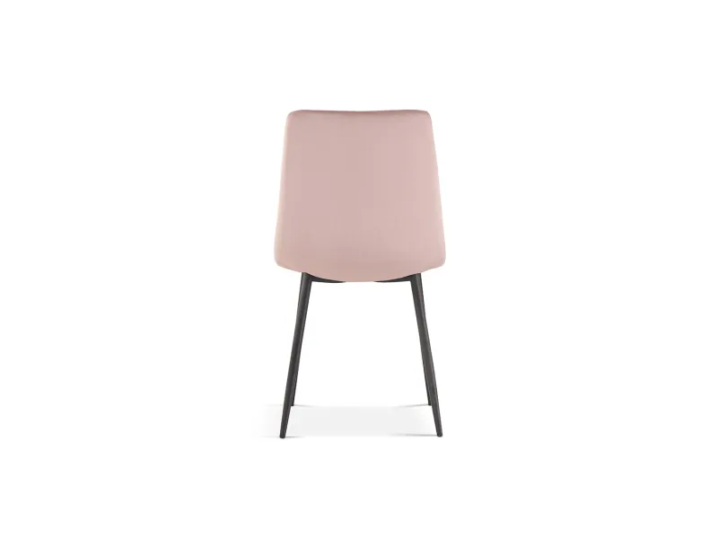 Lot de 4 chaises de Salle à Manger Willis en Velours Rose – Douceur, Style & Confort