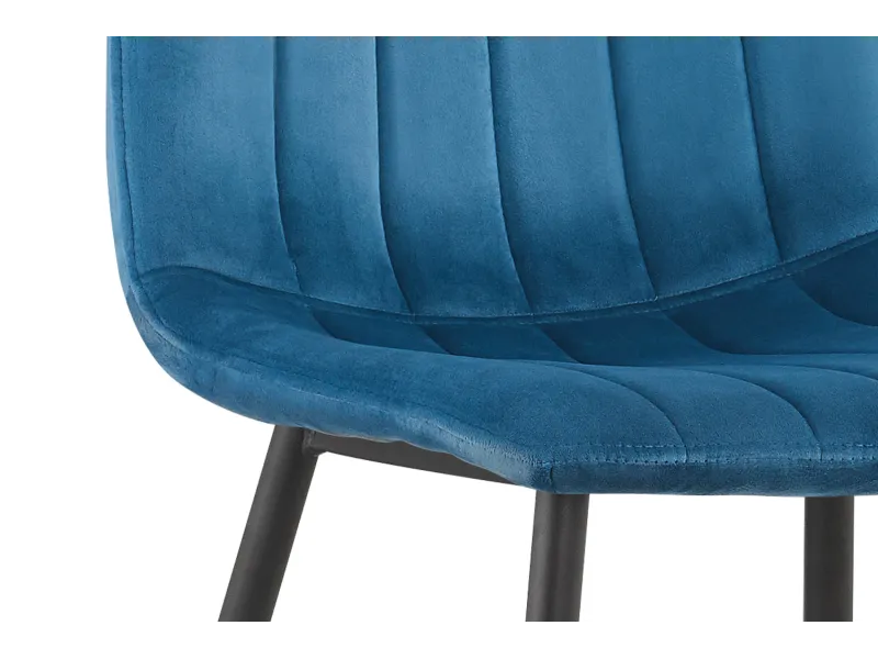 Chaise design rembourré tissu coloris sable Chaises de salle à mang...