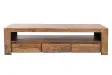 Meuble TV Moderne Bois Massif Sheesham Naturel 170 cm avec 3 Tiroirs – Meuble TV Bois Massif Salon