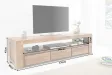Meuble TV MAKASSAR 170cm Bois Massif de Sheesham  - Adenia Home
