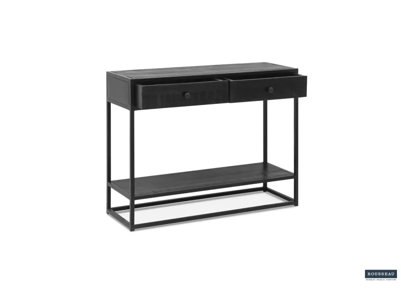 Console « Ace » – Bois de Manguier Noir