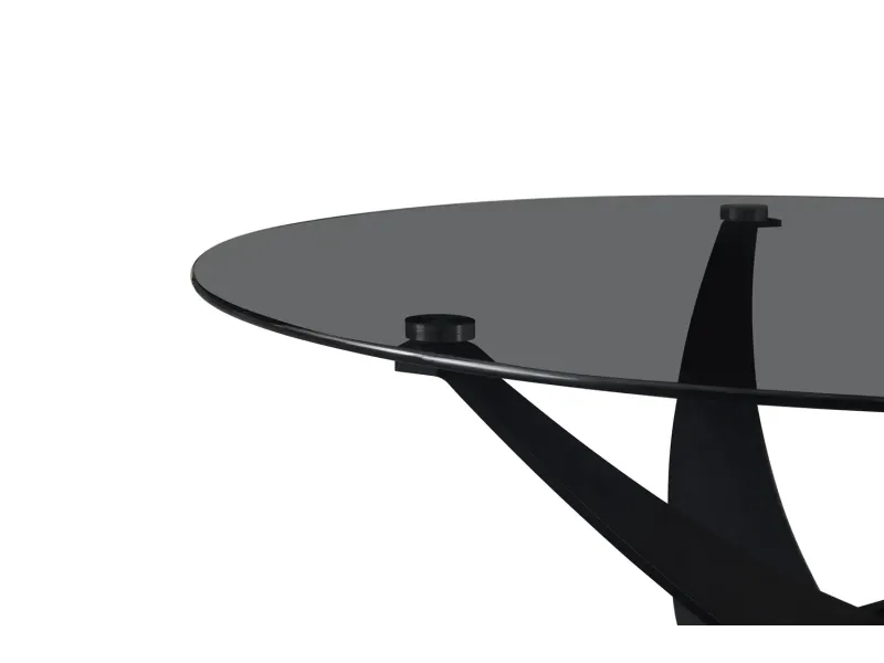 Pas cher Set de 2 tables basses rondes style industriel en bois vieilli