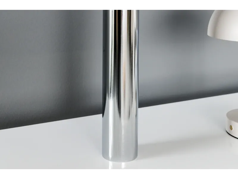 Étagère SNAKE – 165 cm – Blanche & chrome