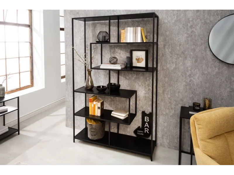 Étagère SLIM LINE – 185 x 115 cm – Aspect bois de frêne noir