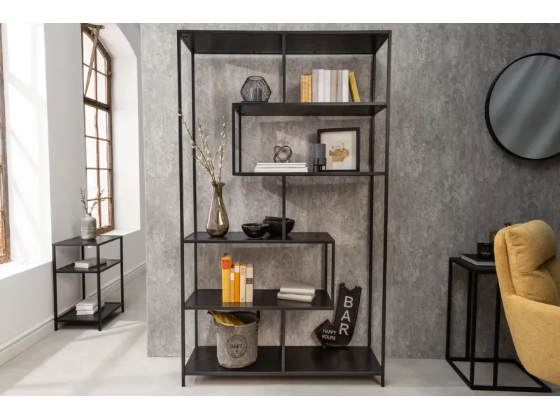 Étagère SLIM LINE – 185 x 115 cm – Aspect bois de frêne noir