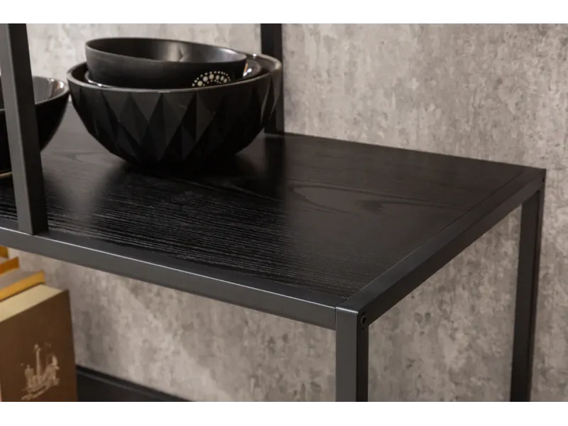 Étagère SLIM LINE – 185 x 115 cm – Aspect bois de frêne noir