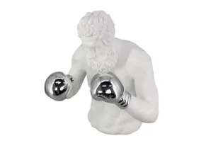 Chandelier 120 cm design 5 branches en aluminium argenté Objets de ... 2