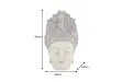Tête de Bouddha en figurine, 45 cm, multicolore, tête décorative faite main, déesse des fleurs