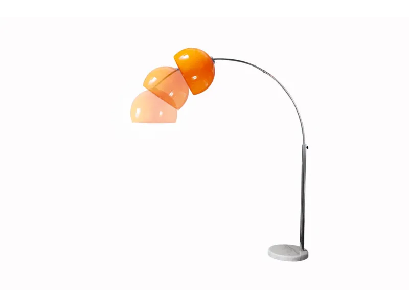 Lampadaire extensible 175-205cm coloris orange Lampadaires |adeniahome...