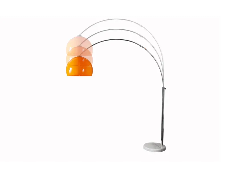 Lampadaire extensible 175-205cm coloris orange Lampadaires |adeniahome...