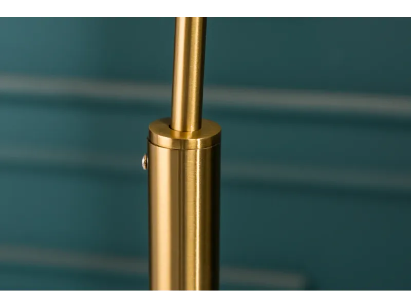 Lampadaire extensible design arqué en lin noir Lampadaires |adeniahome...