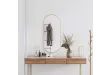 Miroir mural Doré 100x45 cm Ovale