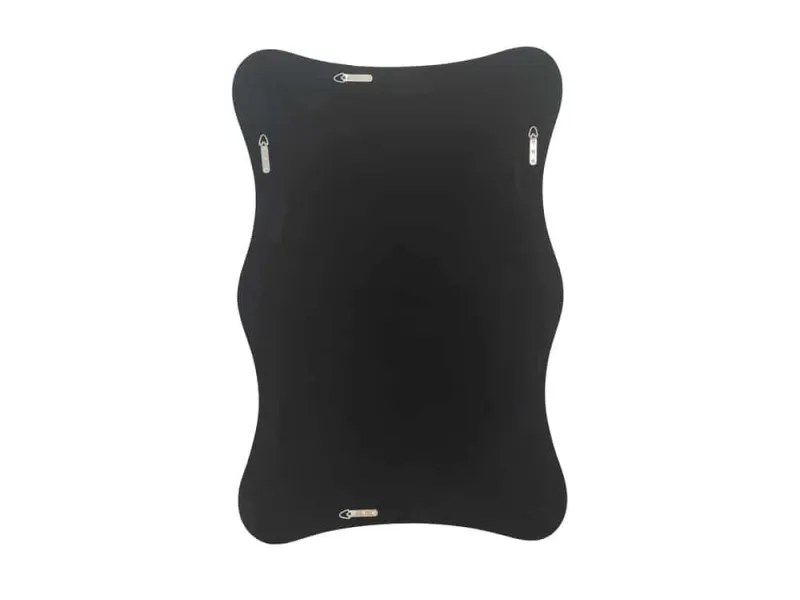 Miroir mural rectangulaire simple 160cm coloris noir pas cher