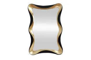 Miroir mural rectangulaire simple 160cm coloris noir pas cher 2