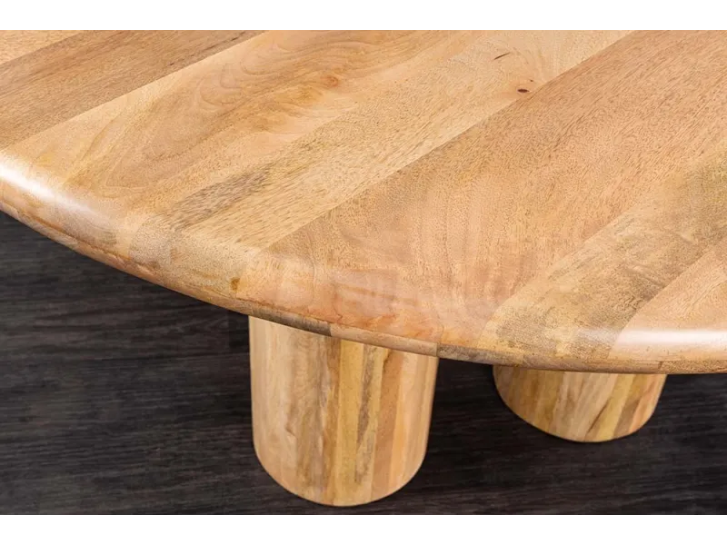 Table ronde 140 cm massif bois de manguier | Table à manger |  Adénia home