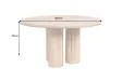 Table ronde 140 cm massif bois de manguier | Table à manger |  Adénia home