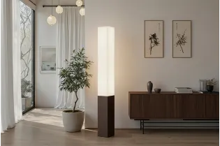 Lampadaire Paris Classic 160 cm brun et blanc — Adeniahome