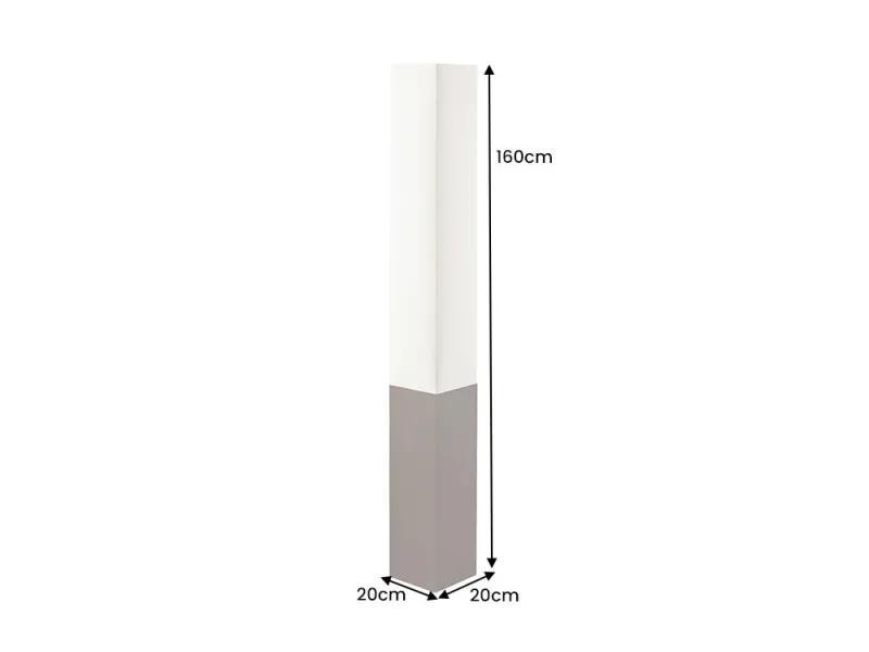 Lampadaire Paris Classic 160 cm brun et blanc — Adeniahome