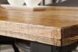 Table manguier massif 200 cm pieds métal Iron Craft — Adeniahome