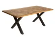 Table manguier massif 160 cm pieds X Infinity Home — Adeniahome