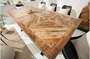 Table manguier massif 160 cm pieds X Infinity Home — Adeniahome 2