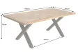 Table manguier massif 160 cm pieds X Infinity Home — Adeniahome
