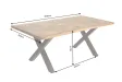 Table manguier massif 200 cm pieds X Infinity Home — Adeniahome
