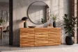 Buffet Relief acacia massif 160 cm — Rangement élégant Adeniahome