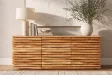 Buffet Relief acacia massif 160 cm — Rangement élégant Adeniahome