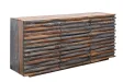 Buffet Relief sheesham massif 160 cm gris fumé — Adeniahome