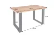 Table Iron Craft sheesham 140 cm pieds U métal noir — Adeniahome
