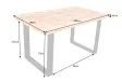 Table à manger Iron Craft 140 cm en manguier massif — Adeniahome