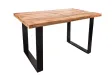 Table à manger Iron Craft 120 cm en manguier massif — Adeniahome
