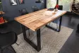 Table à manger Iron Craft 120 cm en manguier massif — Adeniahome