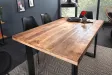 Table à manger Iron Craft 120 cm en manguier massif — Adeniahome