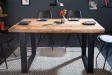 Table à manger Iron Craft 120 cm en manguier massif — Adeniahome