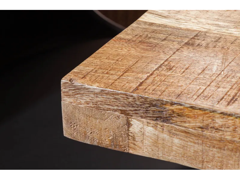 Table à manger Iron Craft 120 cm en manguier massif — Adeniahome